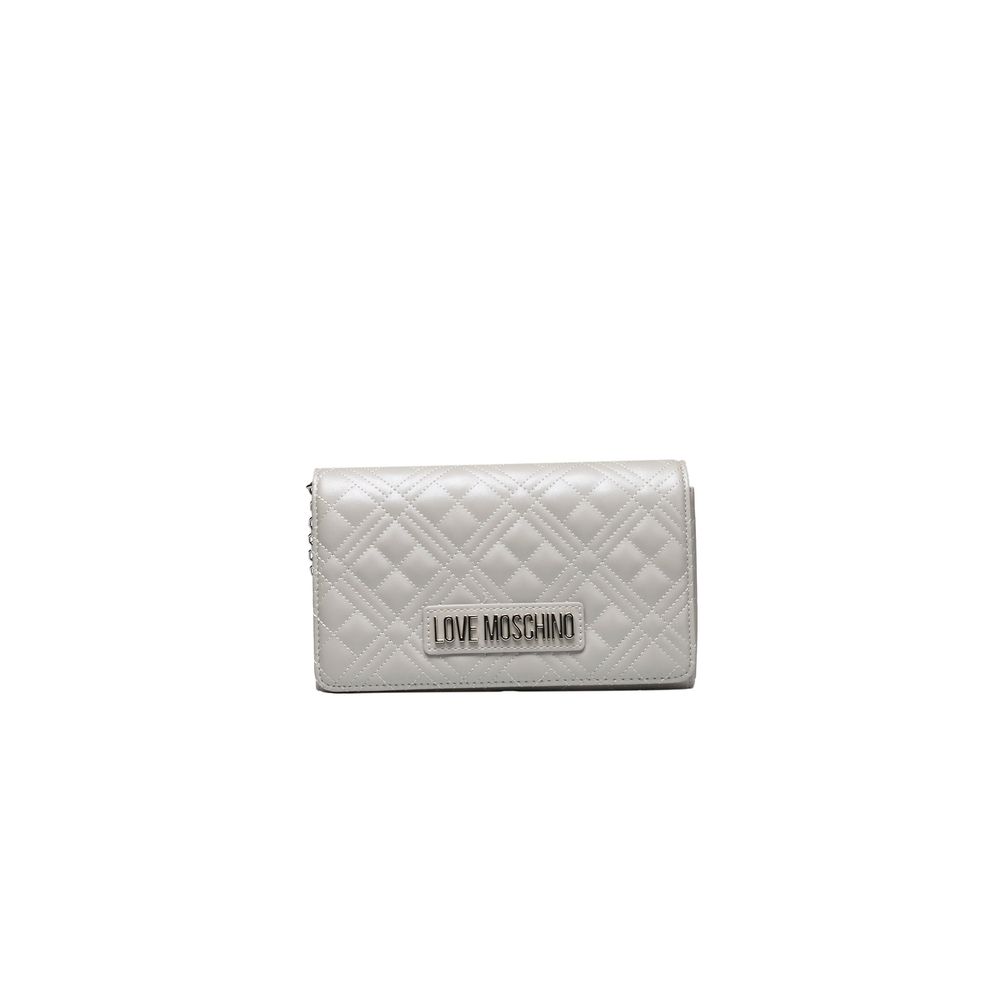 Love Moschino Silver Polyethylene Women Crossbody Bag Love Moschino