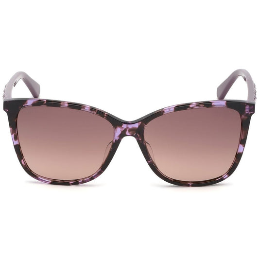 Swarovski Purple Plastic Sunglasses