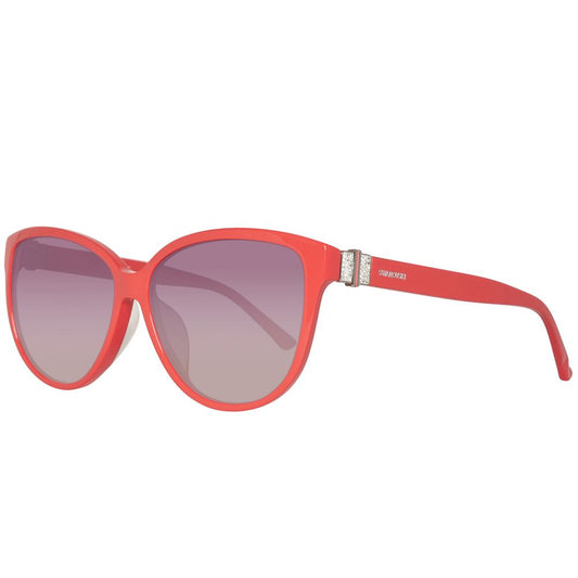 Swarovski Red Acetate Sunglasses Swarovski