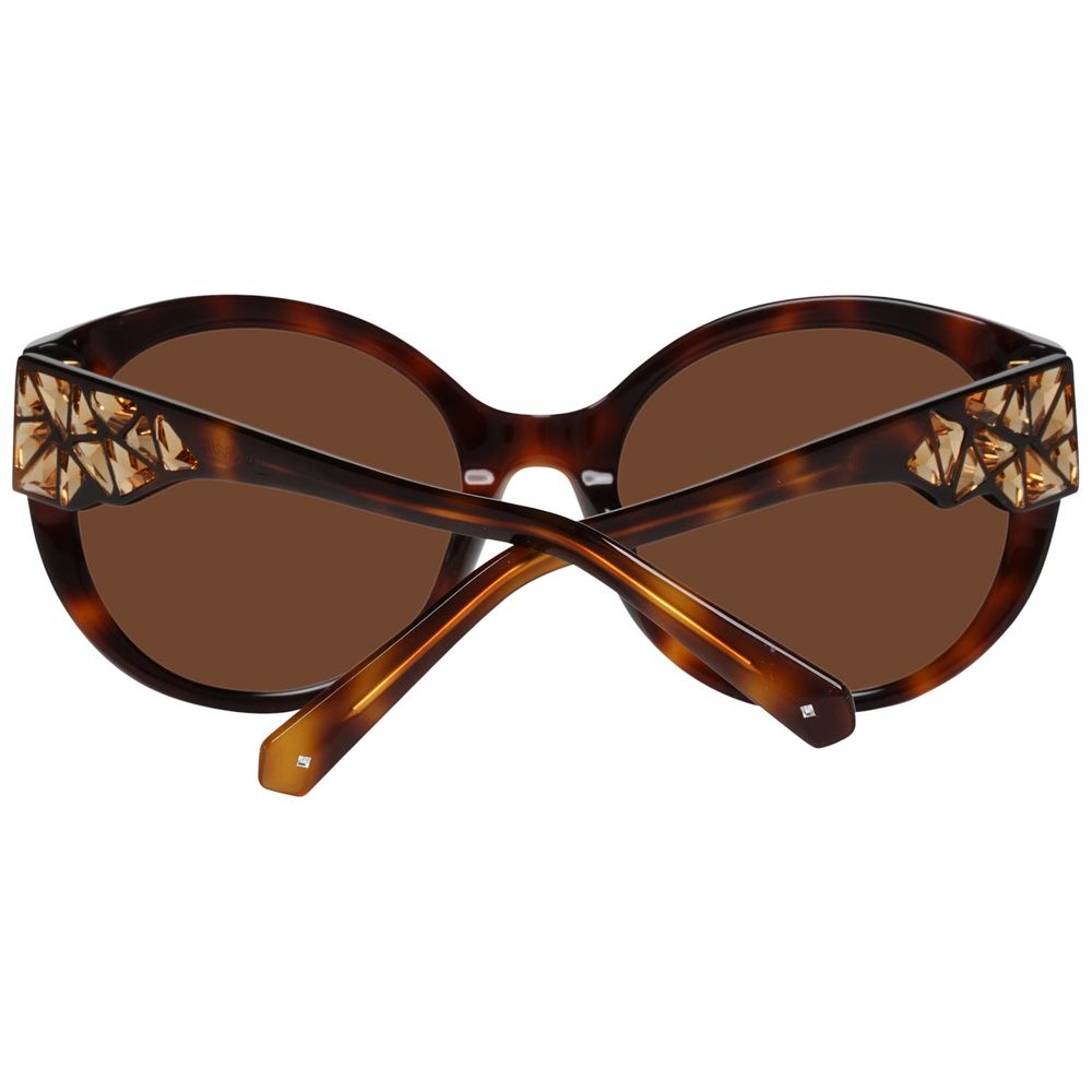 Swarovski Brown Plastic Sunglasses Swarovski