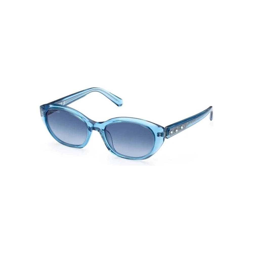 Swarovski Blue Plastic Sunglasses Swarovski