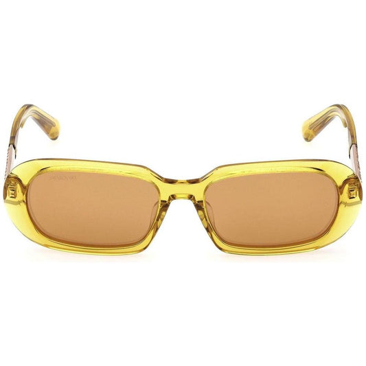 Swarovski Yellow Plastic Sunglasses