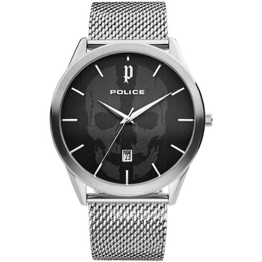 Police Gray Stainless Steel Watch Police