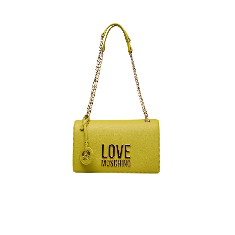 Love Moschino Yellow Polyethylene Women Crossbody Bag Love Moschino