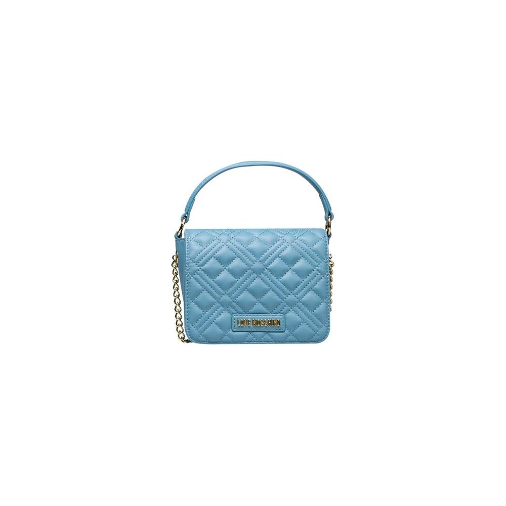 Love Moschino Light Blue Polyethylene Handbag