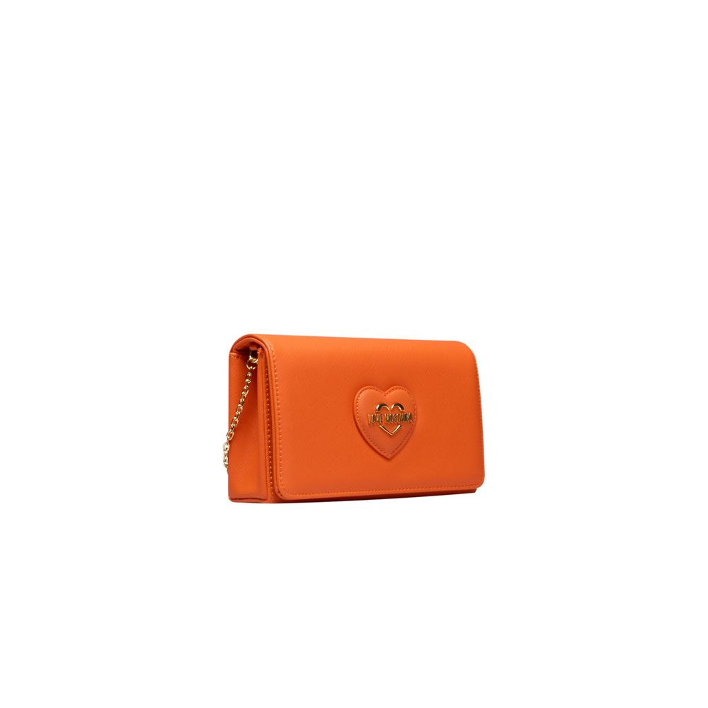 Love Moschino Orange Polyethylene Women Crossbody Bag Love Moschino