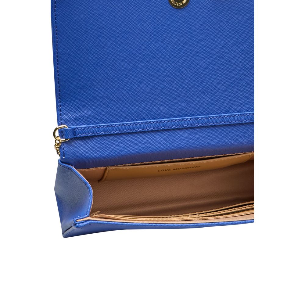 Love Moschino Blue Polyethylene Women Crossbody Bag Love Moschino