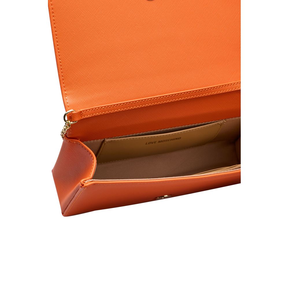 Love Moschino Orange Polyethylene Women Crossbody Bag Love Moschino