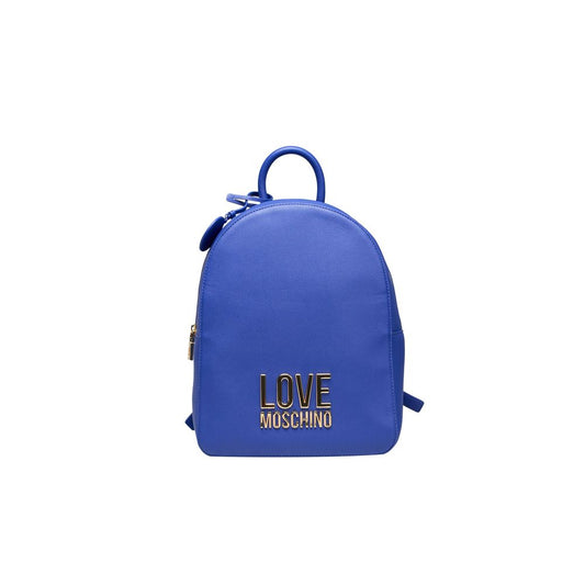 Love Moschino Blue Polyethylene Women Backpack Love Moschino