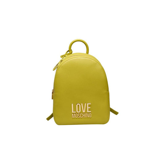 Love Moschino Yellow Polyethylene Backpack Love Moschino