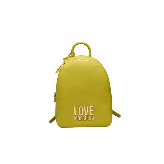 Love Moschino Yellow Polyethylene Women Backpack Love Moschino