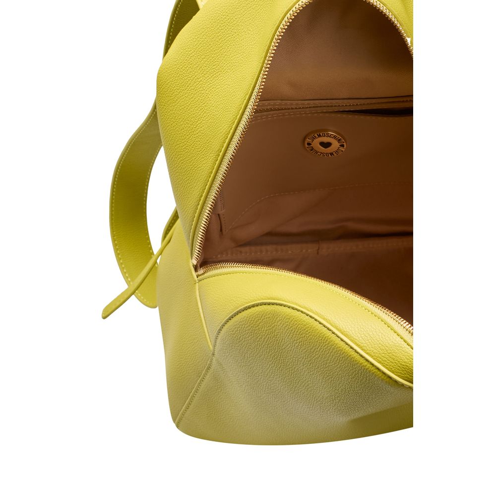 Love Moschino Yellow Polyethylene Women Backpack Love Moschino