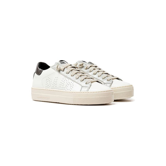 P448 White Leather Sneaker