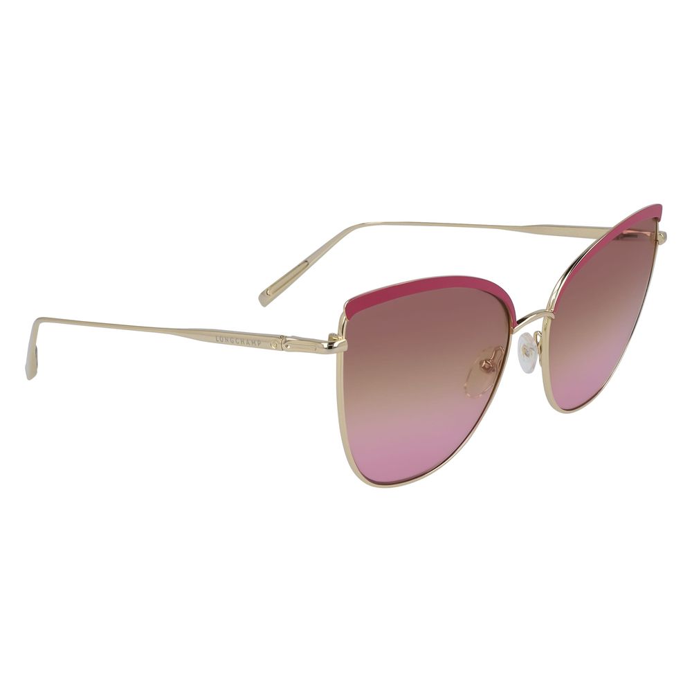 Longchamp Gold Metal Sunglasses Longchamp