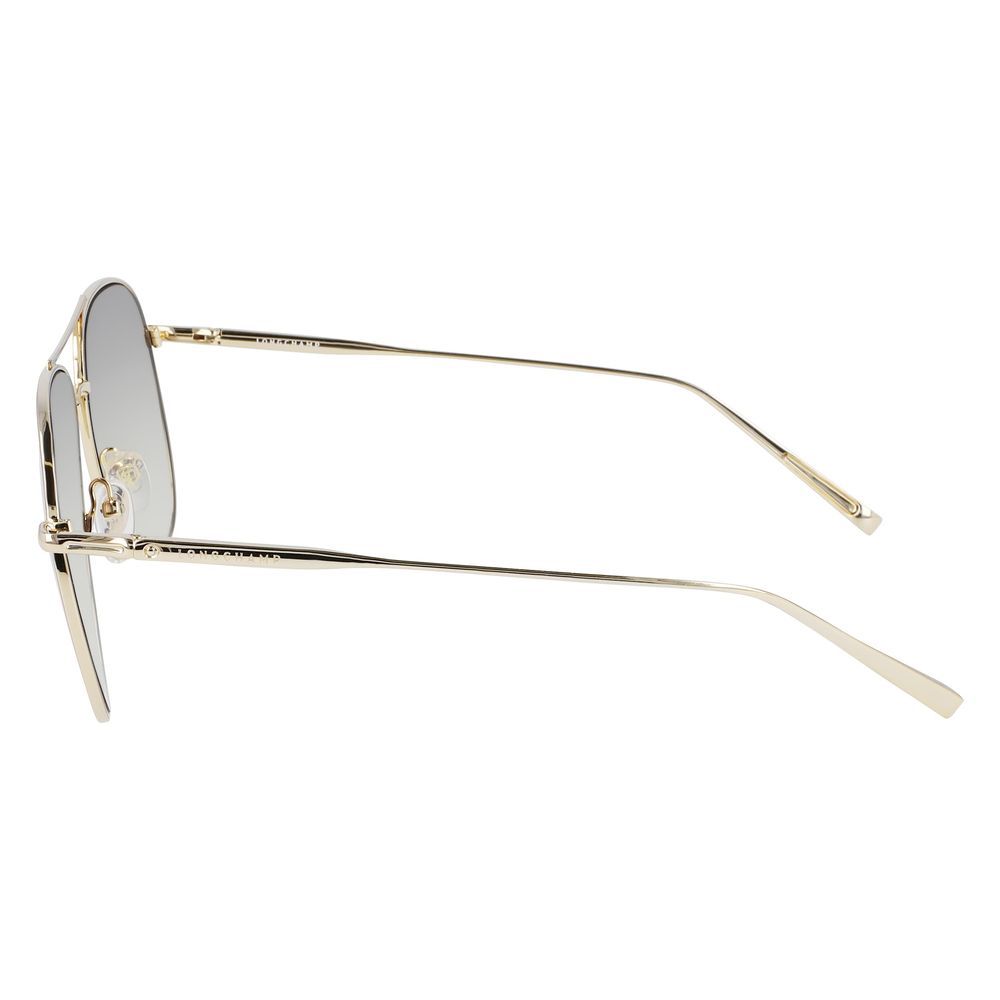 Longchamp Gold Metal Sunglasses Longchamp