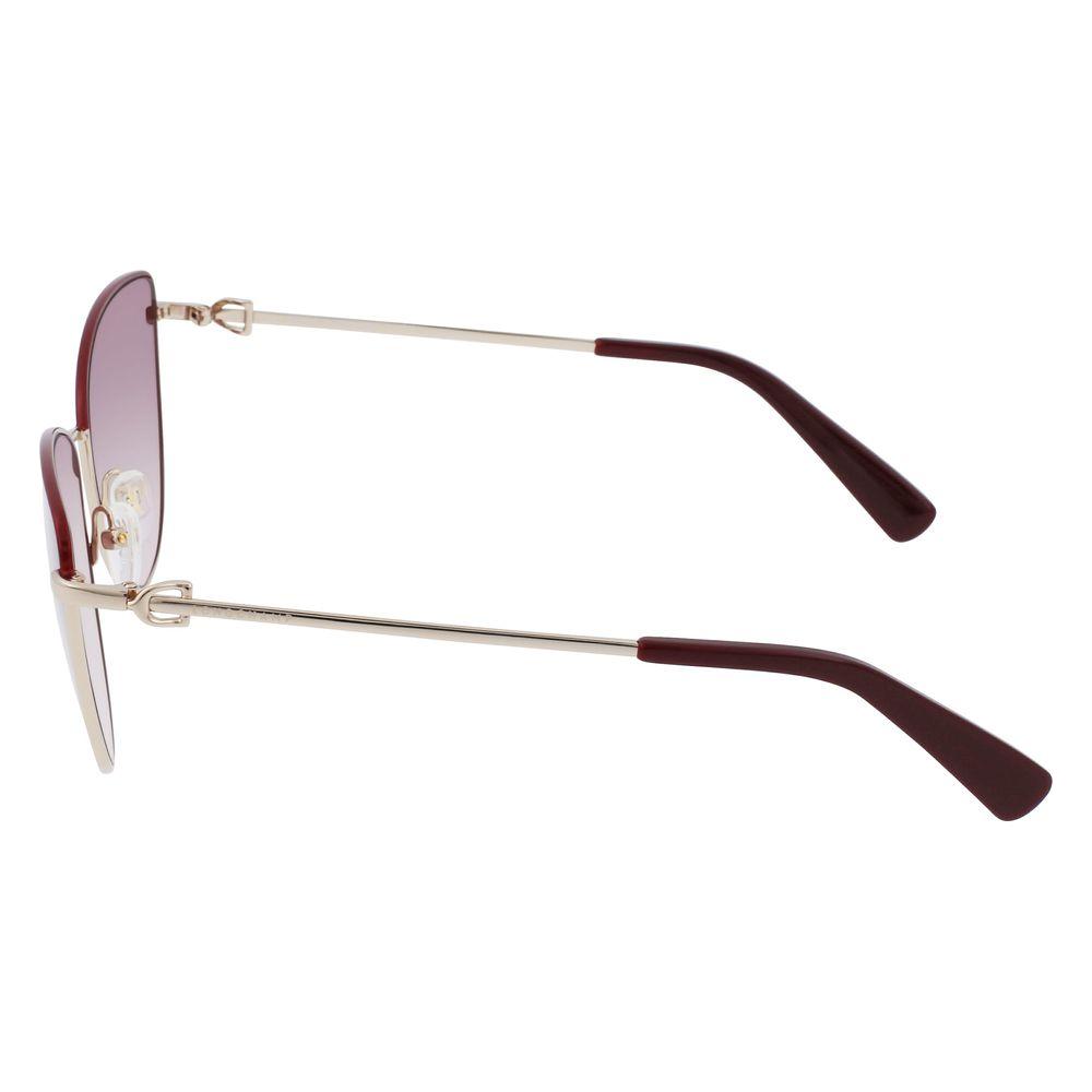 Longchamp Gold Metal Sunglasses Longchamp