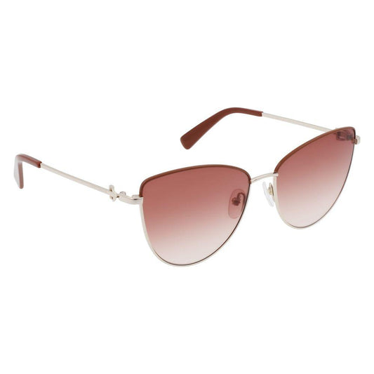 Longchamp Gold Metal Sunglasses Longchamp