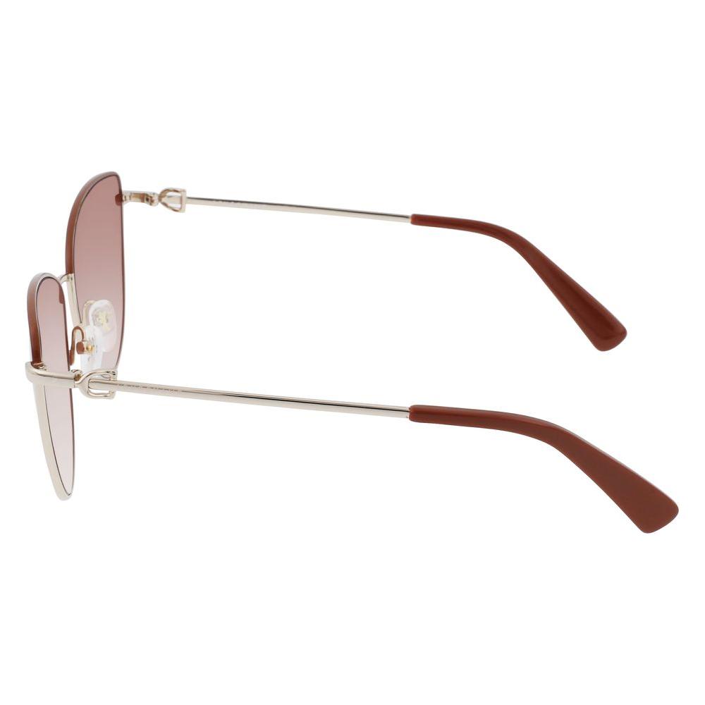 Longchamp Gold Metal Sunglasses Longchamp