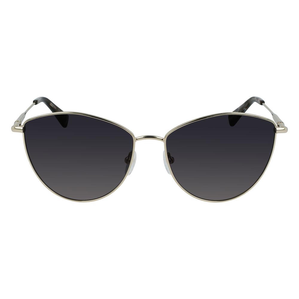 Longchamp Gold Metal Sunglasses Longchamp