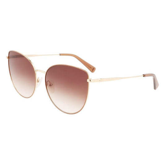 Longchamp Gold Metal Sunglasses