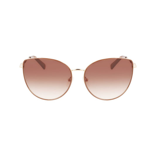 Longchamp Gold Metal Sunglasses Longchamp