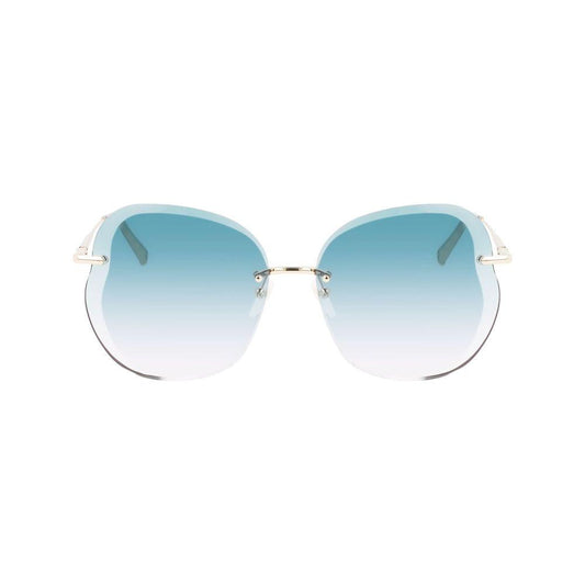 Longchamp Gold Metal Sunglasses