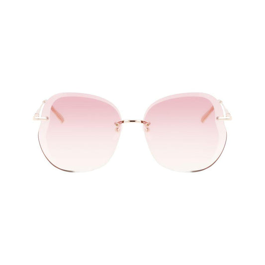 Longchamp Rose Gold Metal Sunglasses