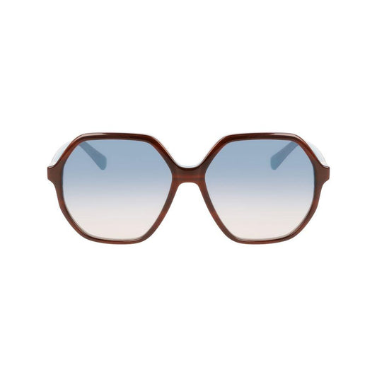 Longchamp Brown Acetate Sunglasses