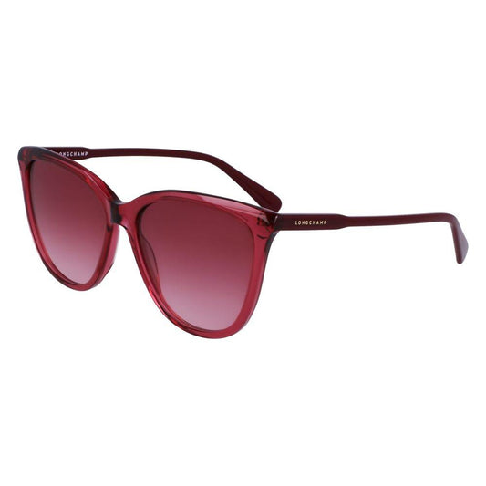 Longchamp Red Acetate Sunglasses