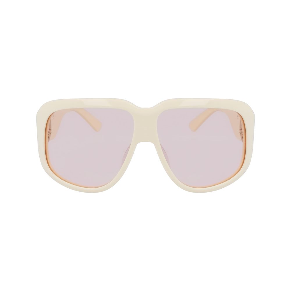 Longchamp White Acetate Sunglasses Longchamp