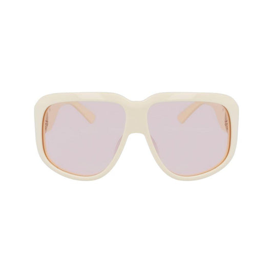 Longchamp White Acetate Sunglasses