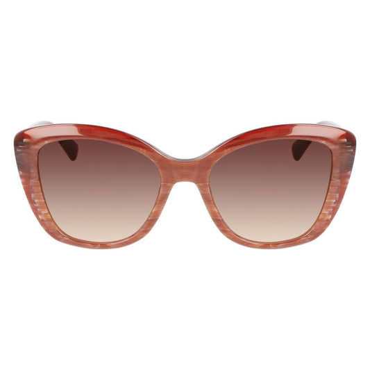 Longchamp Red Acetate Sunglasses