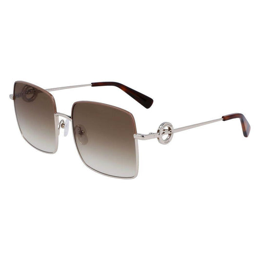 Longchamp Gold Metal Sunglasses Longchamp