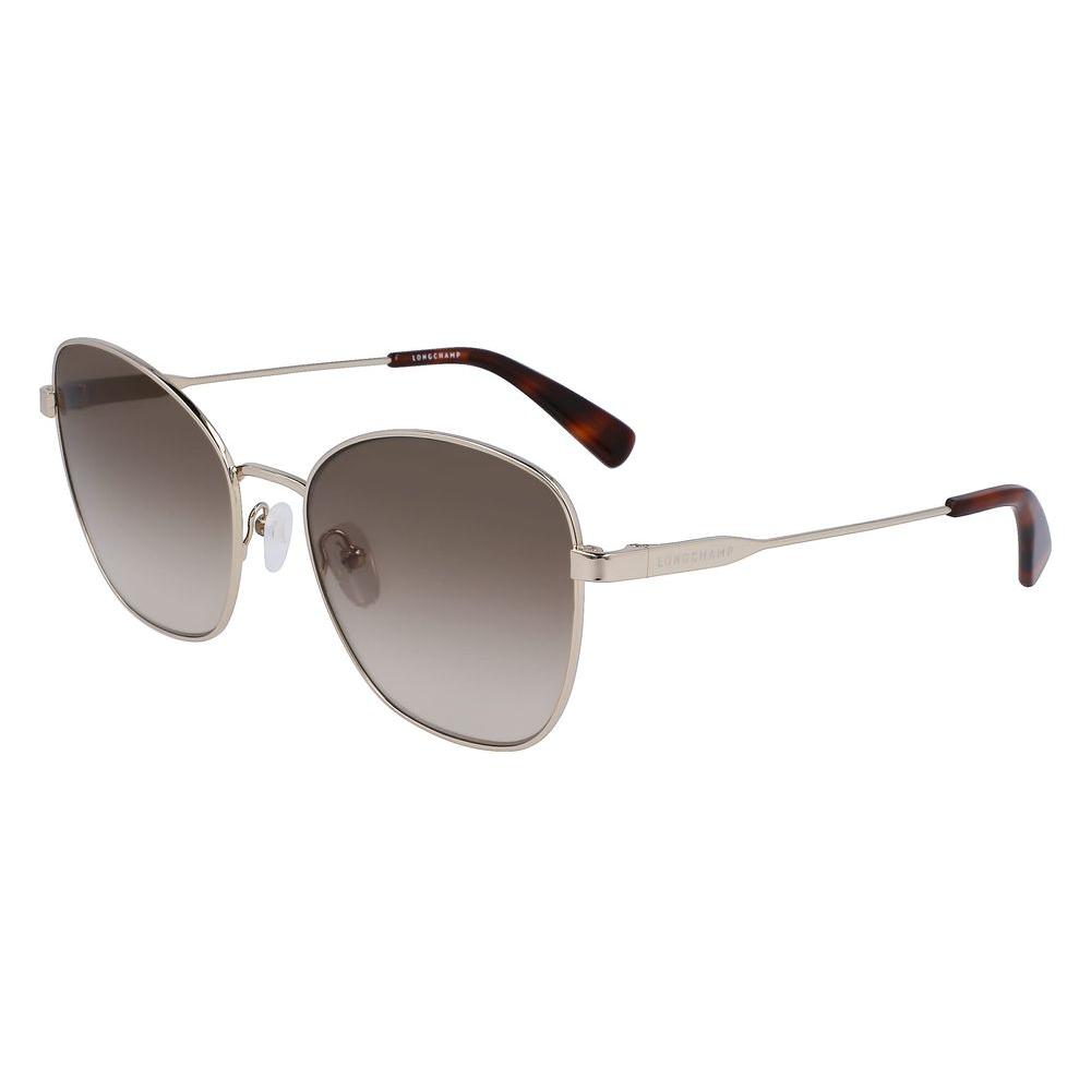 Longchamp Gold Metal Sunglasses Longchamp