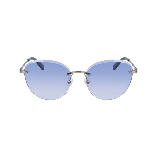 Longchamp Bicolor Metal Sunglasses Longchamp Light Steel Blue