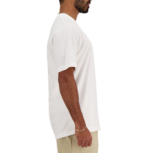 New Balance White Cotton T-Shirt New Balance