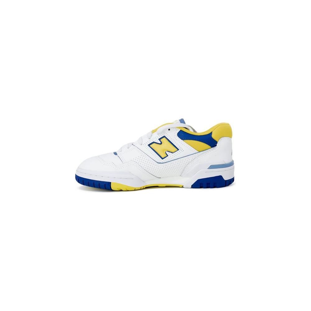 New Balance Yellow Synthetic Leather Sneaker