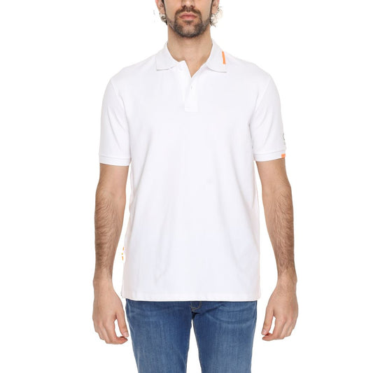 Suns White Cotton Polo Shirt Suns