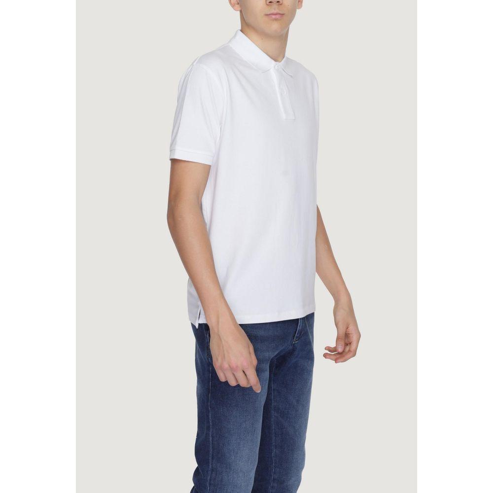 Suns White Cotton Polo Shirt Suns