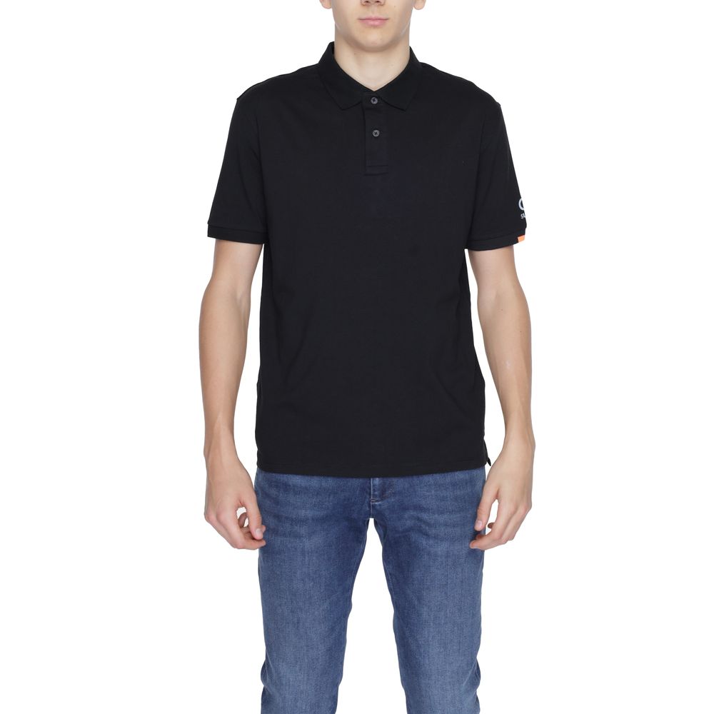 Suns Black Cotton Polo Shirt Suns