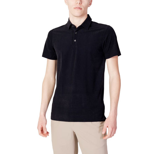 Suns Black Polyester Polo Shirt Suns