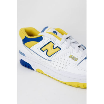 New Balance Yellow Synthetic Leather Sneaker