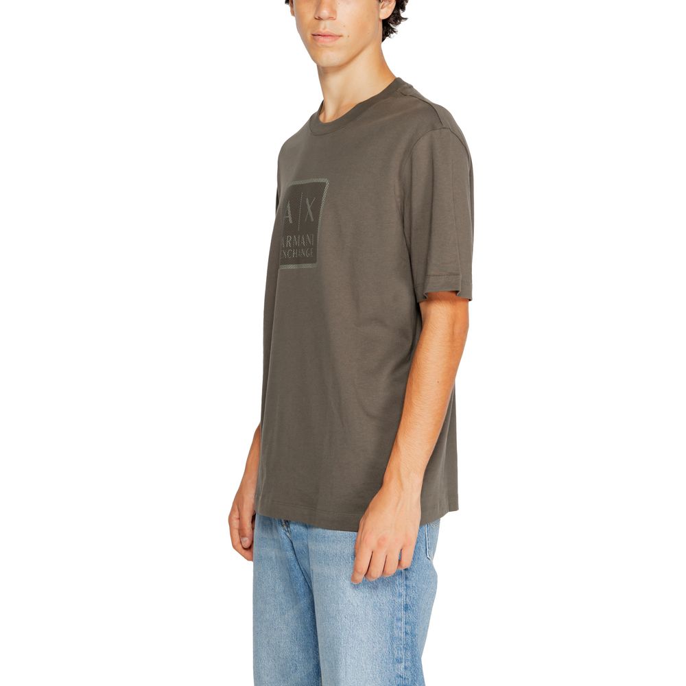 Armani Exchange Green Cotton T-Shirt Armani Exchange