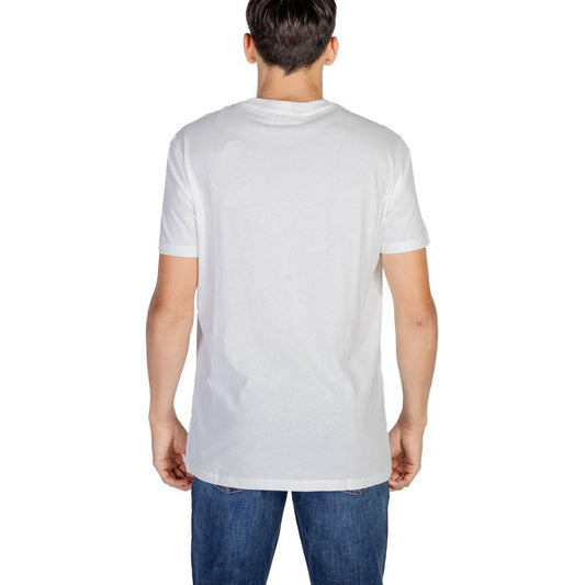 Armani Exchange Cream Cotton T-Shirt