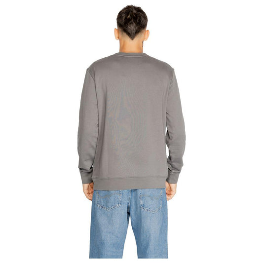 Hugo Boss Gray Cotton Sweater