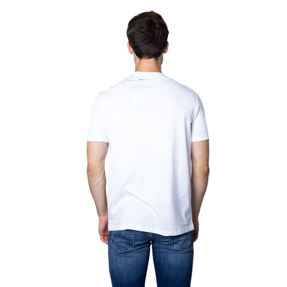 Armani Exchange White Cotton T-Shirt