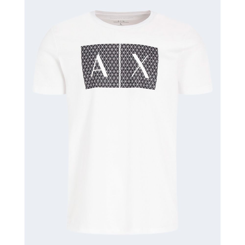 Armani Exchange White Cotton T-Shirt