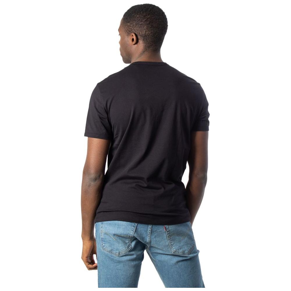 Armani Exchange Black Cotton T-Shirt