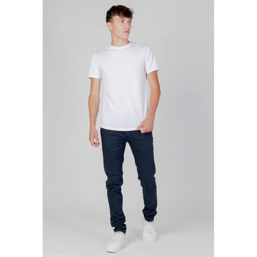 Armani Exchange White Cotton T-Shirt