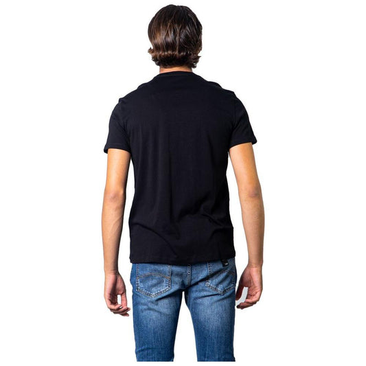 Armani Exchange Black Cotton T-Shirt